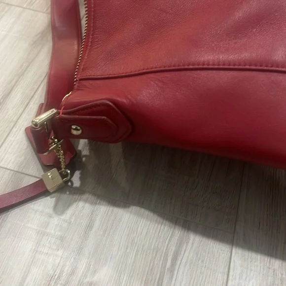 VTG Leather Coach Charlie Hobo Classic Dark Red Shoulder Bag - Picture 12 of 17